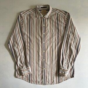 Tommy Bahama Men's Striped Button Down Long Sleeve Shirt Size Large